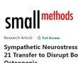 Small Methods (IF14+)丨交感神經應激驅動成骨細胞外泌體MiR-21轉移以破壞骨穩態并促進骨質減少